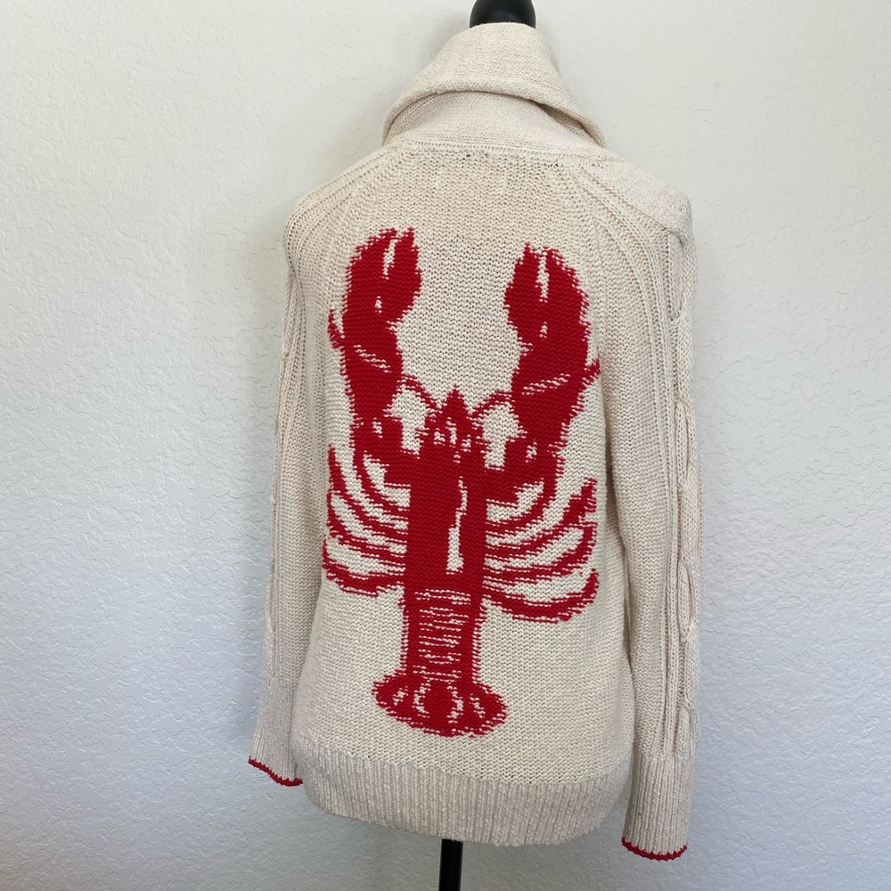 Anthropologie lobster cardigan